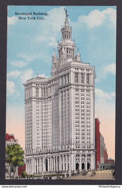 Postcard, United States, New York City NY, Municipal Building