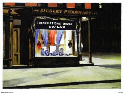 ► EDWARD HOPPER - Drug Store (Silbers Pharmacy New York)  1927