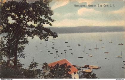 B310 US Hampstead Harbor Sea Cliff Long Island postcard