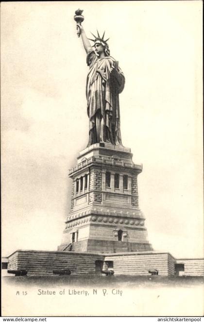 CPA New York City USA, Freiheitsstatue