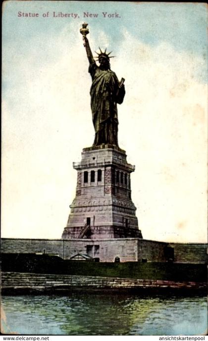 CPA New York City USA, Freiheitsstatue