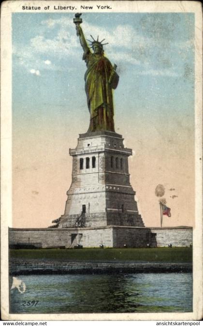 CPA New York City USA, Freiheitsstatue