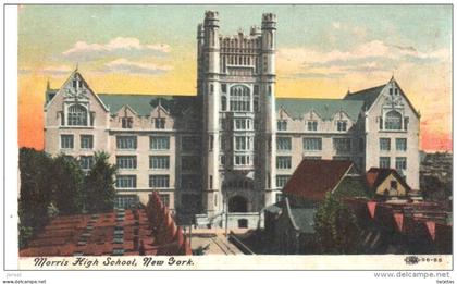 POSTAL   - NUEVA YORK  -  MORRIS  HIGH  SCHOOL