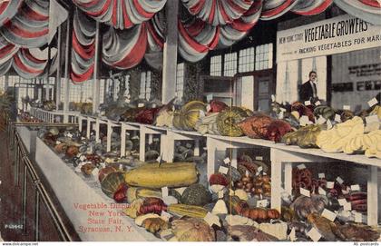 C128 New York  Syracuse Vegetable Display vintage postcard