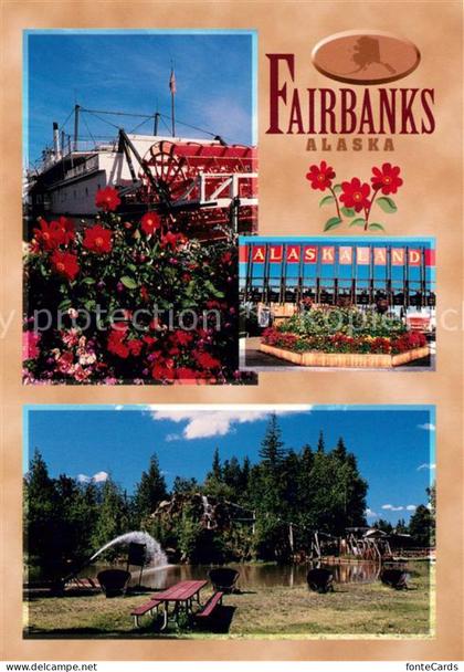Fairbanks Alaska Alaskaland Riverboat Nenana Flowers