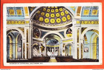 19988  BALTIMORE MD Maryland USA ◉ Interior Cathedral ◉ 1909 à Veuve LARUE rue Tourneville Le Havre (•◡•) OTTENHEIMER