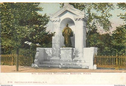 CPA Amérique > Etats-Unis > MA - Massachusetts > Boston WM. Channing Memorial Monument