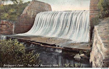 US Connecticut Bridgeport 1907 The Falls Beardsly Park  vintage postcard B956