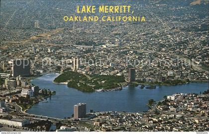 Oakland California Lake Merrit Kaiser Center Oakland Auditorium Aerial view