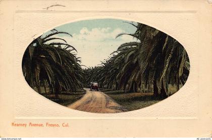 US California Kearney Avenue Fresno Passepartout 1912 vintage postcard B952