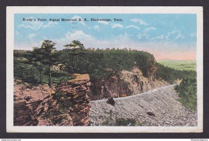 Postcard, United States, Chattanooga TN, Brady's Point, Signal Mountain R. R.