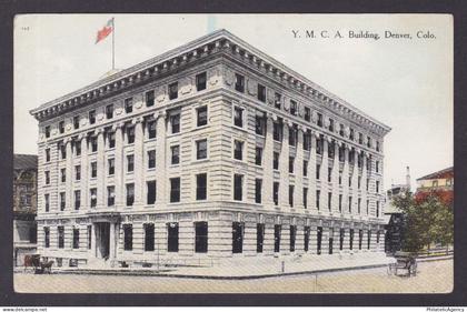 Postcard, United States, Denver CO, Y. M. C. A. Building