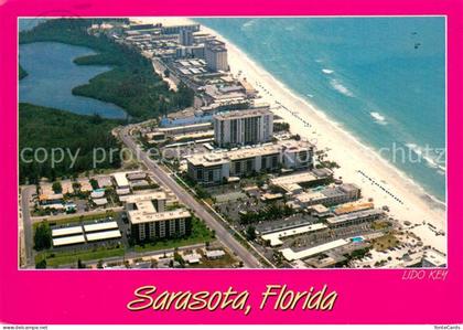 Sarasota Florida Aerial view of Lido Beach