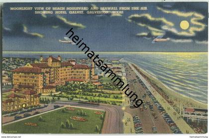 Texas - Galveston - Moonlight - Hotel Galvez