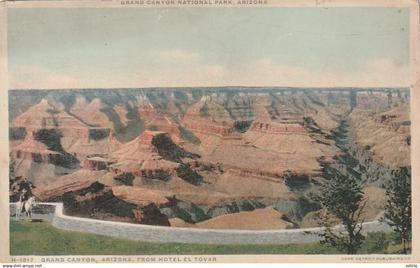 ***  AZ  ****   Gran Canyon Arizona from hôtel  El Tovar  unused TTB