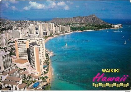 Carte Postale - Etats Unis - Hawaï - Honolulu - Waikiki - Halekulani and Sheraton Waikiki Hotel along Waiki Beach in Hon