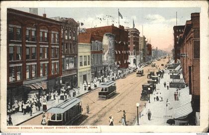 Davenport Iowa Second Street Strassenbahn