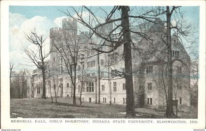 Bloomington Indiana Memorial Hall Girl's Dormitory