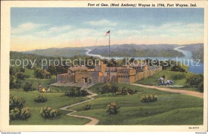 Fort Wayne Fort of General Mad Anthony Waye in 1794 Kuenstlerkarte