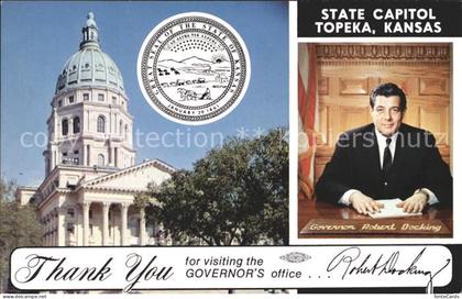 Topeka Kansas State Capitol Governor Robert Docking