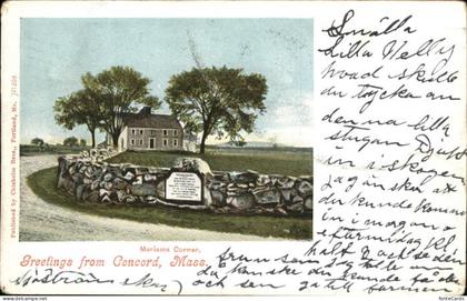 Concord Massachusetts Mariama Corner