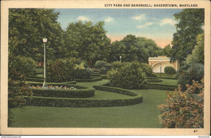 Hagerstown Maryland City Park and Bandshell