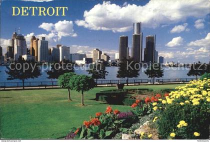 Detroit Michigan Skyline