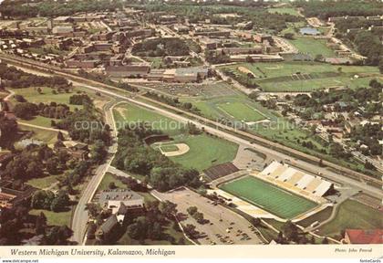 Kalamazoo Michigan USA Western Michigan University aerial view