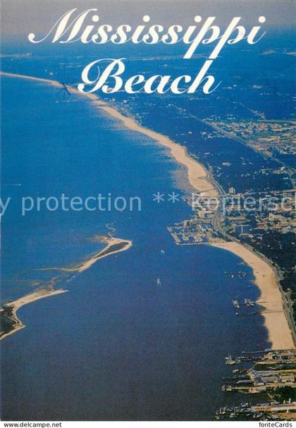 Mississippi US-State Beach Air view