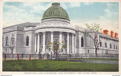C117  Connecticut  New Haven Yale University Dining hall  vintage postcard
