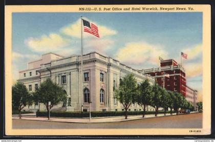 AK Newport News, VA, United States Post Office and Hotel Warwick