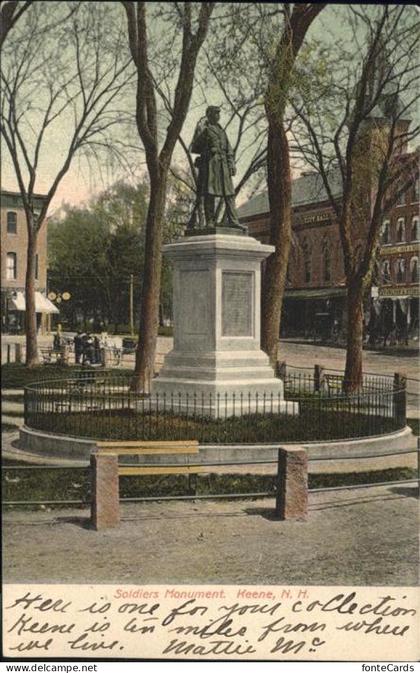 Keene New Hampshire Soldiers Monument