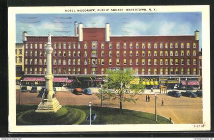 AK Watertown, NY, Hotel Woodruff, Public Square