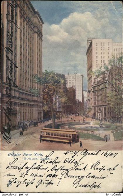 New York City Bowling Green Strassenmbahn