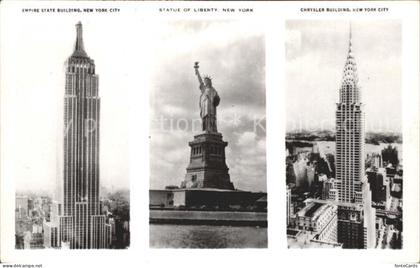 New York City Empire Stat Building Liberty Chrysler Building