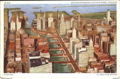 Chicago Illinois Bridges Spanning Chicago River