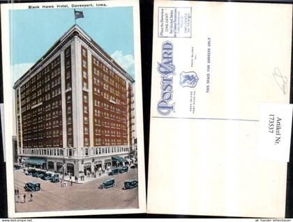 173537,Iowa Black Hawk Hotel Davenport Gebäude