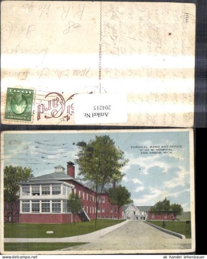 204215,Michigan Ann Arbor Surgical Ward and Office U. of M. Hospital