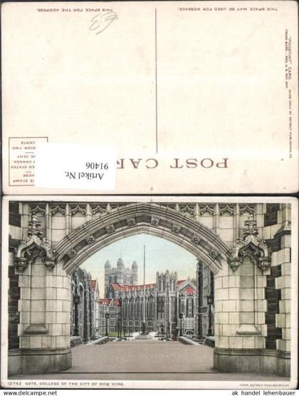 91406,New York City Gate College NYC Ansicht Tor