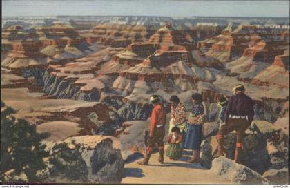 Grand Canyon Indianer im Canyon