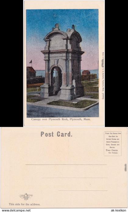 Plymouth Überdachung  über Plymouth Rock 1912 Silber-Effekt