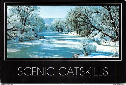 US13 USA Scenic catskills winter scene 2003 Hudson