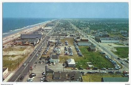 Virginia Beach, Vintage PC, Coastal City, Aerial View, Looking South