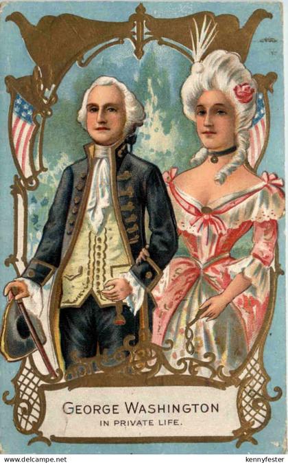 George Washington in Private Life - Prägekarte