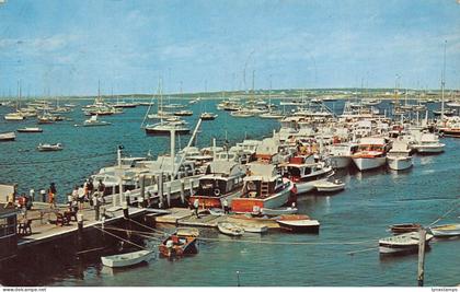 A969 US 1965 Block Island Rhode Island Boats vintage postcard