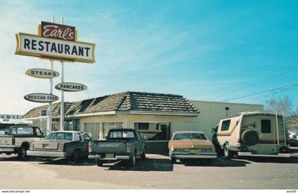 Route 66, Gallup New Mexico, Earl's Restaurant, c1970s Vintage Postcard