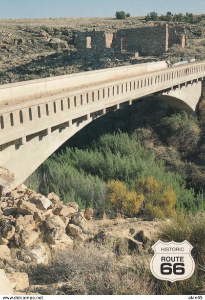 Route 66 Image Bridge at Two Guns Arizona, c1990s/2000s Vintage Postcard