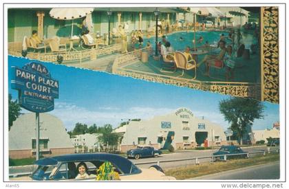 St. Louis Missori Route 66 Lodging, Park Plaza Motel, Auto, c1950s Vintage Postcard