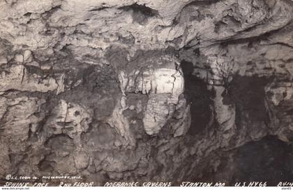 Stanton Missouri, Route 66 , Meramec Caverns c1940s Vintage Real Photo Postcard