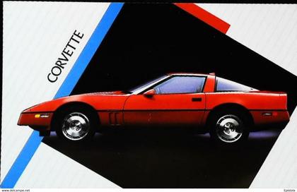 ► CORVETTE  Coupe 1986 - Publicité Automobile Chevrolet (Litho. U.S.A.)